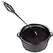 Camp Dutch Oven Lid Lifter Black 9 MM Bar Stock for Lifting and Carrying Dutch Ovens
