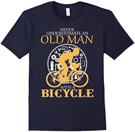 Men's Bicycle Accessories - Old Man with a Bicycle Large Navy