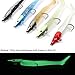 Jig Head Soft Plastic Fishing Lures with Hook Sinking Swimbaits for Saltwater and Freshwater (Pack of 10)