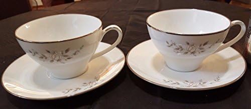 2 Sets(4 Pieces) of NORITAKE China MARIETTA Teacups and Saucers #6653