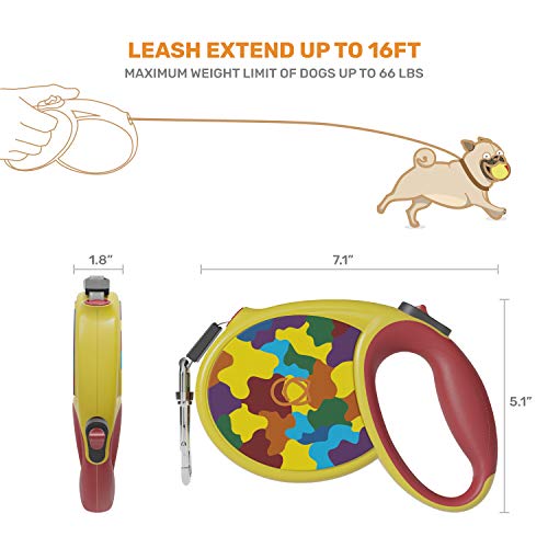camo retractable dog leash