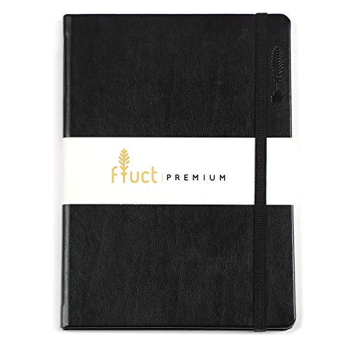 Atrangi Store Anupam Fluct Premium Composition Notebook Diary Journal – A5 Size Black 192 Ruled Pages