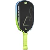 JOOLA Agassi Heat Vision 16mm Pickleball Paddle - New Shape w/Extended Sweet Spot - Textured Carbon Fiber Surface for Spin - SK Film for Less Vibration - USAP Approved - NFC Chip Enabled