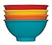 Mrs. Anderson’s Baking 43757 Pinch Bowls Set of 4 Multicolor Silicone