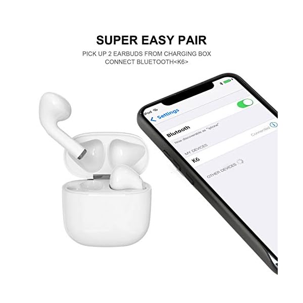 Wireless Headphones,Bluetooth 5.0 Earphones with IPX5 Waterpro of 30-Hours Playtime & True Wireless Earbuds with Touch…