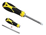 2-in-1 Phillips/Slotted (Flathead) Adjustable-Length Screwdriver