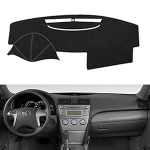 SAILEAD Car Dashboard Carpet Dash Board Cover Mat Compatible with Toyota Camry 2007,2008,2009,2010,2011 (Black)