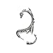 Silver Phantom Jewelry Women's Silvertone Dragon Ear Cuff Wrap Earring Gothic Jewelry (Left Ear)