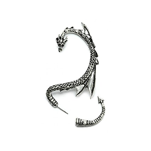 Silver phantom jewelry women s silvertone dragon ear cuff wrap ea…