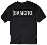 Sons of Anarchy Samcro Banner T-shirt ,Black ,X-Large