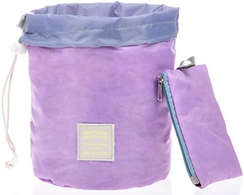 Cosmetic Makeup Bag Case,Hanging Toiletry Bag,Travel Organizer Travel Kit For Women Men (Macaroon Purple)