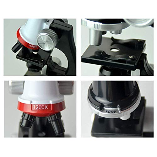 Kids Microscope, MMUSC Microscope for Student Beginner with LED Magnification,Includes Accessory Set