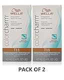 Wella Color Charm Hair Toner T11 Lightest Beige Blonde 1.4 oz (2 Pack)