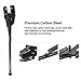 Kickstand for 12 14 16 18 inch Kid's Bike Kids Bicycle Sturdy Bike Stand Carbon Steel Rear Wheel Holder Black Easy Assembly for RoyalBaby Strider Kid's Bicycles Girls or Boys, Stainless Steel Black