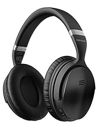 Mpow H5 Auriculares de cancelación de ruido activos, ANC Over Ear Auriculares Bluetooth inalámbricos con micrófono, Dual 1.575 in Drivers, Superior Deep Bass PC Cell Phone (25 30Hrs Playtime, CVC6.0 Micrófono con cancelación de ruido), 1