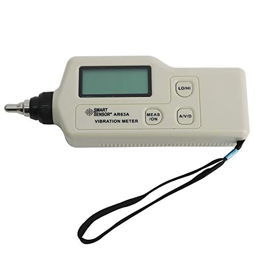 Graigar AR63A Digital Handheld Vibration Meter Tester Meter Gauge Vibrometer Analyzer Acceleration Range 0.1 to 199.9m/s2