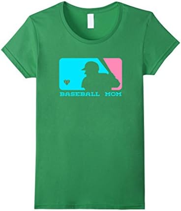 Women's Sport Mom T Shirt: Baseball Mom Shirts Medium Grass