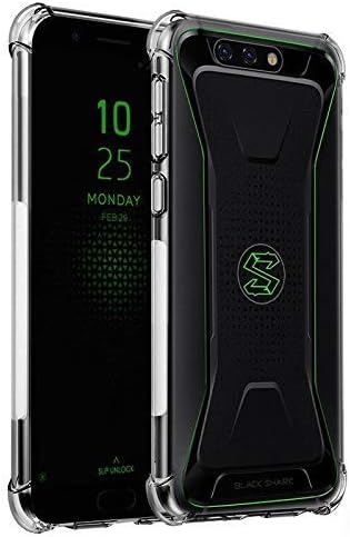 Lustree n Case Cover [Protective + Anti Shock Proof CASE], Xiaomi Black Shark 2 Dual Back Cover Case - NewLike Transparent Silicon Case