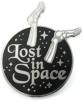 Lost In Space Skeleton Enamel Pin For Space Lovers
