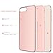 BENTOBEN Phone Case for Apple iPhone 8 Plus, iPhone 7 Plus, Heavy Duty Shock Proof Protective iPhone Case, Dual Layer Hybrid Hard PC Bumper Flexible TPU Slim Case Cover for Women, Girls - Rose Gold
