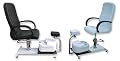 Hydraulic Pedicure chair White or Black w / bowl
