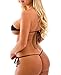SHERRYLO Micro Bikini Set Swimming Costume Swimsuit Lingeries (Black8)