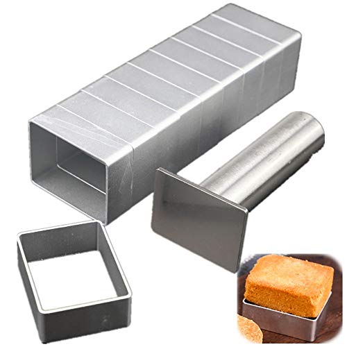 LoBake Rectangle shape aluminium pineapple cake mold stainless steel pressing stamp mooncake mould fondant cookie biscuit molds DIY