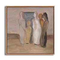 Framed Canvas Wall Art Metaphysical Still Life with Triangle by Giorgio Mordian Canvas Prints Home Artwork Decoration for Living Room,Bedroom - 16x16 inches