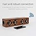 SEVIZ Four Retro Wireless Bluetooth Speaker, 40W Stereo Sound, Bluetooth 5.0 with 4 Hours Playback, Portable Speaker, for Home, for Outdoor, for Travel, FM Radio, 10m Wireless Range, Wooden Speakerthumb 2
