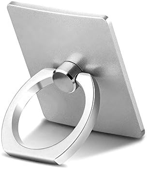 2017 Luxury Electronics Phone Finger Grip Holder and Kick Stand Made For All Cell Phones (Iphones, Samsung, Nokia, Etc..) (Silver)