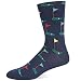 Hot Sox Men's Novelty Sporting Crew Socks, Golf (Navy), Shoe Size: 6-12