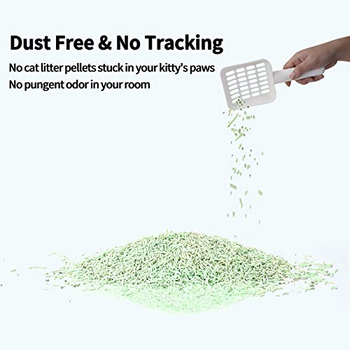 KITTYWOO Tofu Cat Litter, Natural Flushable Cat Litter Easy Clumping