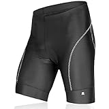 LAMEDA Bicycle Shorts, Gel Padded Bike Shorts for Men Black Large