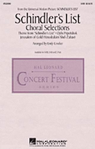 Schindler's List (Choral Selections) SATB w/violin Sheet music