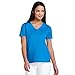 Lands' End Women's Relaxed Short Sleeve Supima Cotton V-Neck T-Shirt