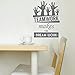 N.SunForest Office Inspirational Words Wall Decal Teamwork Makes The Dream Work Motivational Quotes Home or Office Decor