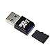 EX1 Mini Card Reader USB 3.0 to Micro SD SDXC TF Card with Micro USB OTG Adapter