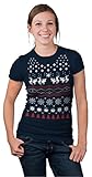 Womens Humping Moose Sweater T Shirt Ugly Christmas Sweater Shirt