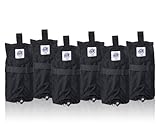 E-Z UP Weight Bag, Set of 6, Black