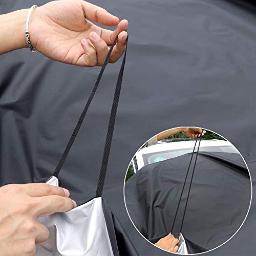 MITALOO Windshield Snow Cover Ice Removal Wiper Visor Protector All Weather Winter Summer Auto Sun Shade for Cars Trucks Vans and SUVs Stop Scraping Fits Most Car, SUV, Truck, Van or Automobile - Thumbnail 2
