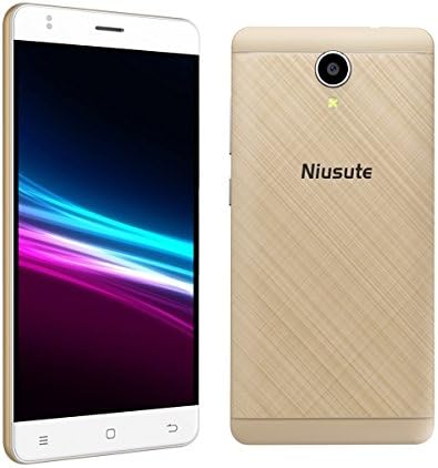5.0" Unlocked Smartphones,4G FDD-LTE,1GB/16GB,Dual Sim Quad Core Android 6.0 Cell Phone Gold by Niusute