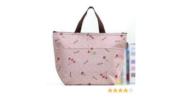 EQLEF - Bolso nevera forrado, diseño de flores, para llevar ...