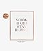 Work Hard Stay Humble Rose Gold Foil Print Modern Typographic Poster Girl Boss Office Decor Motivational Poster Dorm Room Wall Art 8 inches x 10 inches B43
