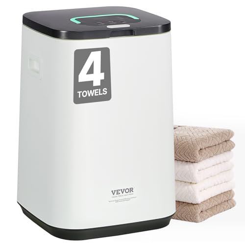 VEVOR Towel Warmer 20L, Towel Warmer Bucket with 24h Delay Timer, 20/40/60 Min Auto Shut Off, Child Lock, LED Screen & U-Shaped Light, Large Towel Warmer for Bathroom, Spa, Bathrobe, Blanket & Pajama