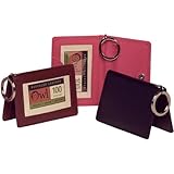 Recycled Leather Two-Fold Id Holder - Owl recycled