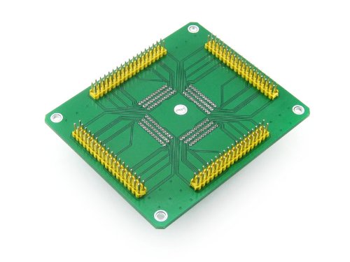 waveshare GP-QFP144-0.5 QFP144 TQFP144 LQFP144 IC51-1444-1354-7 IC Test Socket Programming Adapter 0.5mm Pitch