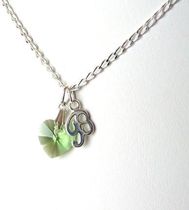 Personalized Necklace With Birthstone, Tween Girl Jewelry, CHOOSE COLOR, LETTER & SIZE, Tween Girl Necklace, Tween Girl Gifts, Tween Girl Birthday Gifts
