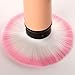 Aguder Retractable Kabuki Brush with Soft Synthetic Fiber Bristles, Pink