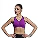 Encounter Women's Zip-Front Closure Wirefree Racerback Sportsbra