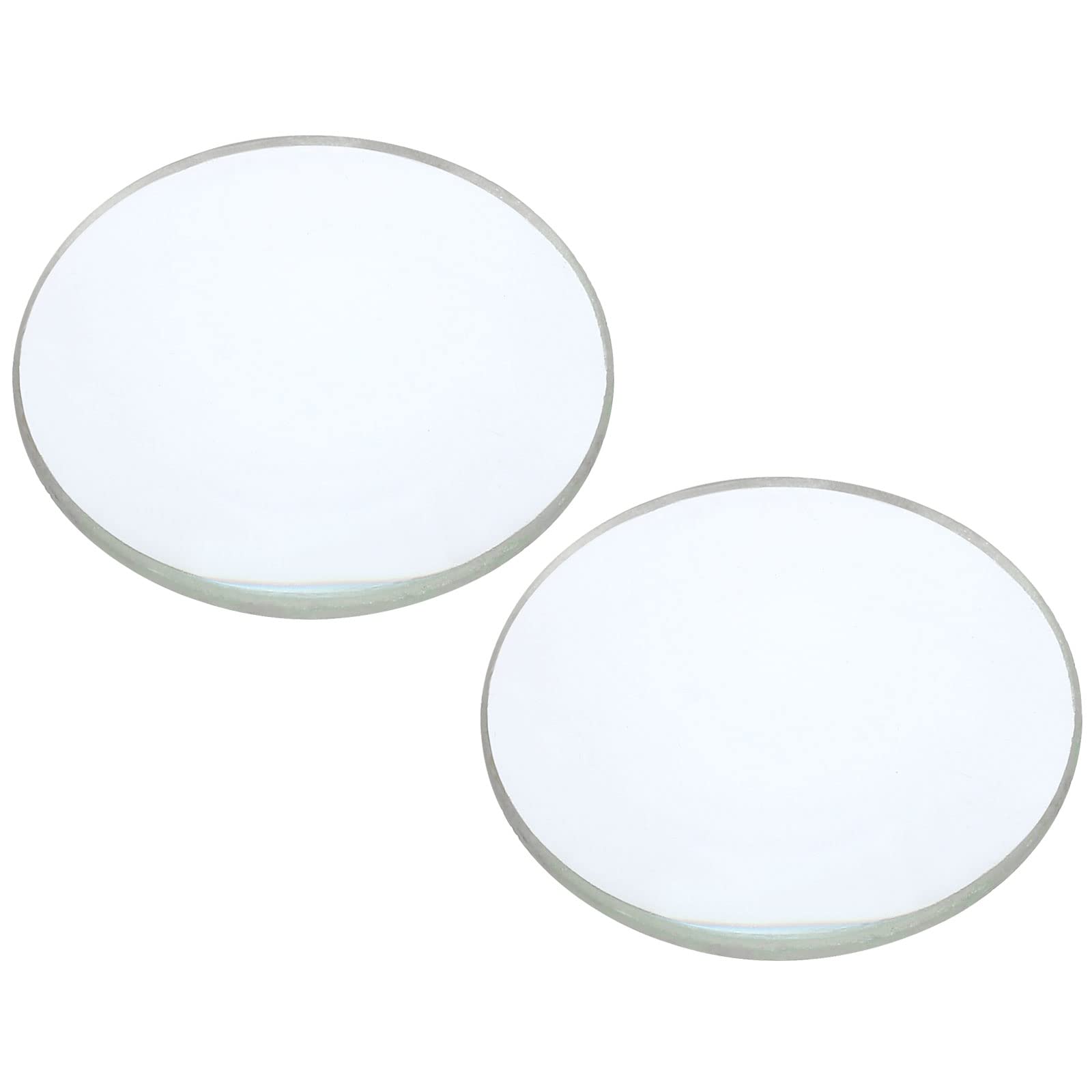 PATIKIL 2" (50mm) Focal Length Double Convex Lens, 2 Pack 30mm Diameter 5mm Height Glass Optically Polished Round Edges Lens for Physics Experiment, Clear